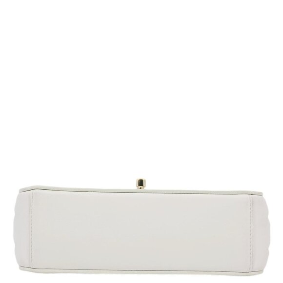 Chanel  See Through Flap Small Lambskin Leather Shoulder Bag White - Picture 10 of 14